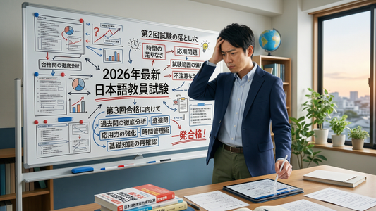 【2026年最新】日本語教員試験対策｜第2回試験から見えた「落とし穴」とは？第3回に一発合格するための学習法